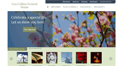 Desktop Screenshot of coxcollinsfuneralhome.com